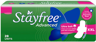 STAYFREE Advanced Ultra Soft | Prevents rashes & skin irritation Sanitary Pad(Pack of 28)
