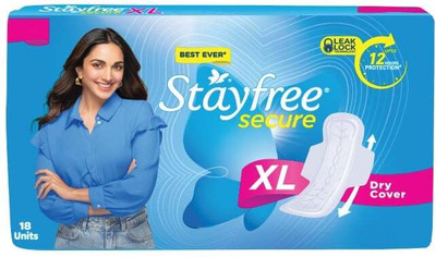 STAYFREE secure Dry Cover XL 274 mm - 18 Pcs Sanitary Pad