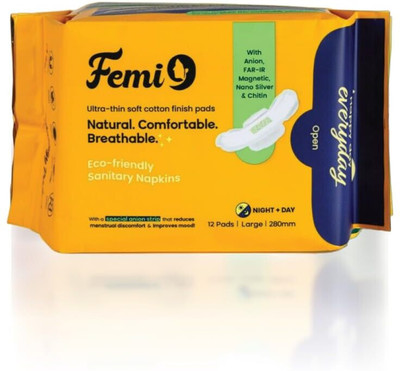 Femi9 Femi L 280mm 12 Pads Sanitary Pad(Pack of 12)
