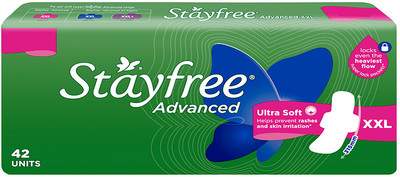 STAYFREE Advanced Ultra Soft | Prevents rashes & skin irritation Sanitary Pad(Pack of 42)