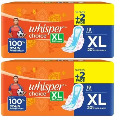 Whisper Pads Sanitary Pad Sanitary Pad (Pack of 36)