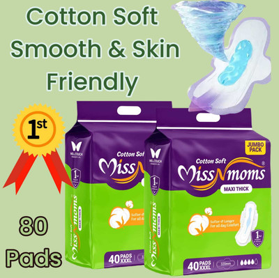 MISS N MOMS ISI certification jumbo extra comfort combo xxxl pack of 2 Sanitary Pad(Pack of 2)