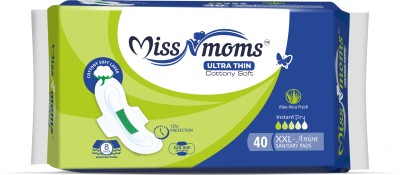 MISS N MOMS Ultra Thin Cottony Soft Period Care Aloe Vera Fresh XXL- Anion Instant Dry Sanitary Pad