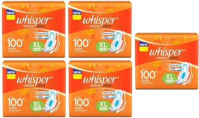 Whisper choice ultra 280 mm Xtra Long XL - 6x5 Pcs Sanitary Pad(Pack of 5)