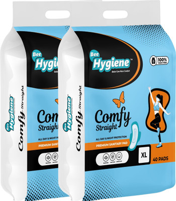 bee hygiene Comfy Straight XL Sanitary Pad(Pack of 80)