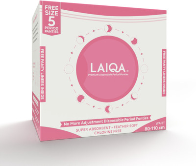 LAIQA Rash Free Period Panties for Women | Leak Proof for Heavy Sanitary Pad(Pack of 5)