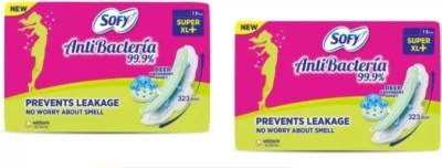 SOFY AntiBacteria Super XL+15+15 ultra slim ( pack of 2 ) Sanitary Pad(Pack of 2)