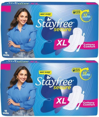 STAYFREE SECURE XL 18+18 Sanitary Pad(Pack of 2)