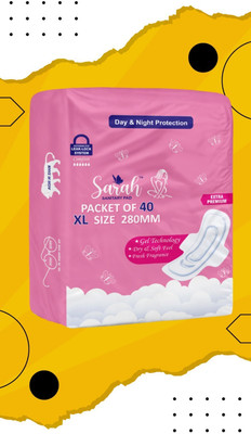 Sarah XL Size 280mm-40 Sanitary Pad(Pack of 2)