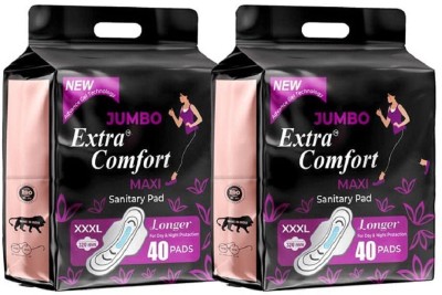 jumbo extra comfort extra comfort combo Sanitary Pad(Pack of 80)