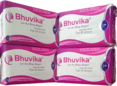 bhuvika Smart Sanitary Napkin Extra Large(360 mm 6 Pads) Combo Sanitary Pad(Pack of 24)