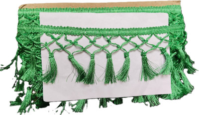 MARUTI KRUPA ENTERPRISE MAKE GREEN TASSELS FANCY 9 METER Lace Reel(Pack of 1)