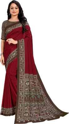 Vimla Printed Bollywood Art Silk Saree(Multicolor)