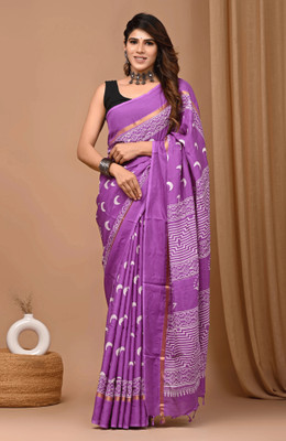 PremVastra Embroidered Bollywood Mulmul Saree(Purple)
