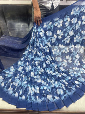 HouseOfCommon Ombre Bollywood Georgette Saree(Blue)