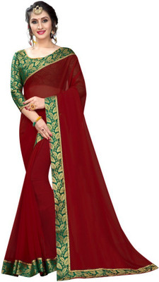Flip The Style Printed Bollywood Georgette Saree(Maroon)