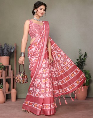 YASHIKA Woven Daily Wear Cotton Silk Saree(Pink)