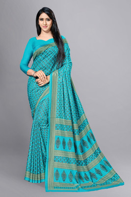 Vimla Printed Bollywood Art Silk Saree(Blue)