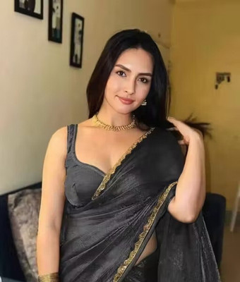 Online Bazaaar Embellished, Embroidered, Solid/Plain Bollywood Chiffon, Pure Silk Saree(Black)