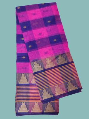 Jarna saree ghar Self Design Tant Pure Cotton Saree(Black)