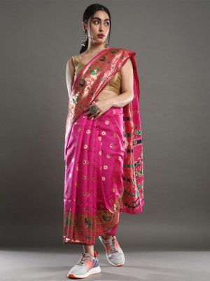 Divastri Printed Bollywood Georgette Saree(Pink)