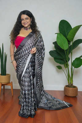 SnehaFashion Creation Printed, Woven Daily Wear Silk Blend, Satin Saree(Multicolor)