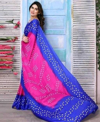 jihana fab Printed Kanjivaram Georgette, Silk Blend Saree(Multicolor)