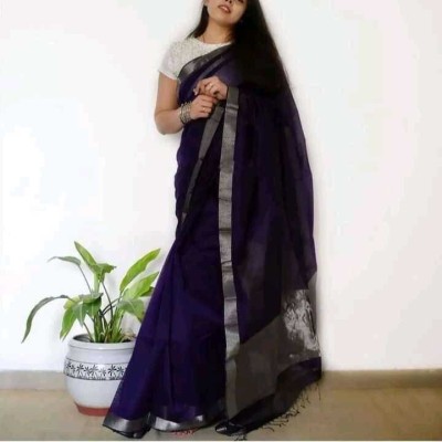 Susmita Creation Printed Handloom Pure Cotton Saree(Multicolor)