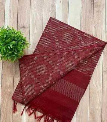 A R HANDLOOM Woven Bollywood Viscose Rayon, Silk Blend Saree(Red)