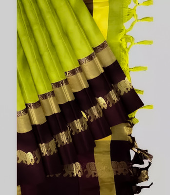 Mortal Textile Animal Print Assam Silk Cotton Silk Saree(Multicolor)