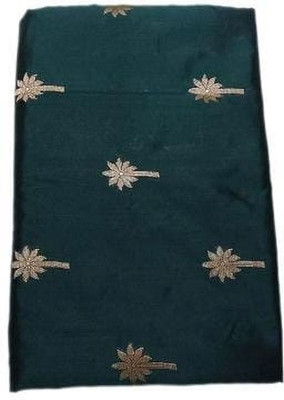 Kashi Silk Woven Banarasi Cotton Silk Saree(Dark Green)