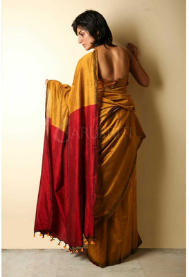 kridha Self Design Bollywood Cotton Blend Saree(Multicolor)