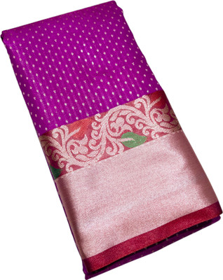 satrangi creation Self Design Banarasi Handloom Pure Silk Saree(Dark Green)