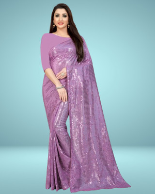 Jayu Embellished Bollywood Georgette Saree(Cream)