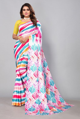 APERA Digital Print Bollywood Silk Blend Saree(Multicolor)