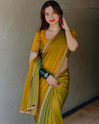 LOROFY Silk Blend Embellished Blouse Material