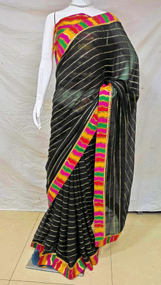 Sareez House Self Design Bollywood Georgette Saree(Black)