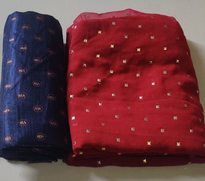 HouseOfCommon Embellished Bollywood Polyester Saree(Maroon)