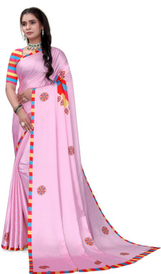 Yashvisaree Digital Print Bollywood Crepe Saree(Pink)