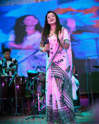 vrajnetic Woven Mekhela Chador Cotton Silk Saree(White)