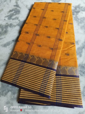 Balorampal Self Design, Checkered Tant Pure Cotton Saree(Multicolor)