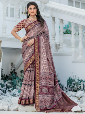 Sareemall Printed Chinnalapattu Viscose Rayon Saree(Multicolor)