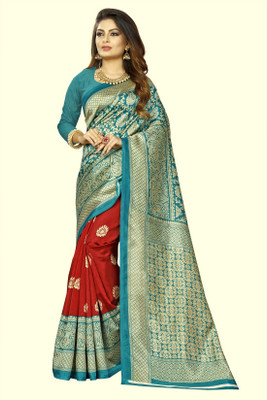 Vimalnath Synthetics Printed Daily Wear Art Silk Saree(Green)