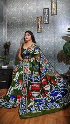 Smriti Textile Embroidered Jamdani Georgette Saree(Beige)