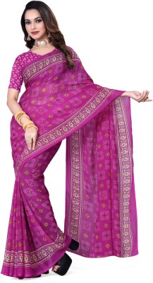 choice creation Self Design Daily Wear Georgette Saree(Purple)