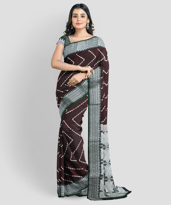 TRFASHIONHUB Temple Border Kanjivaram Georgette Saree(Multicolor)