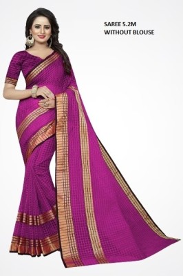 Suntex Woven Kanjivaram Pure Silk Saree(Purple)