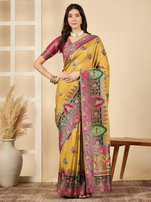 Sareemall Woven Banarasi Viscose Rayon Saree(Multicolor)