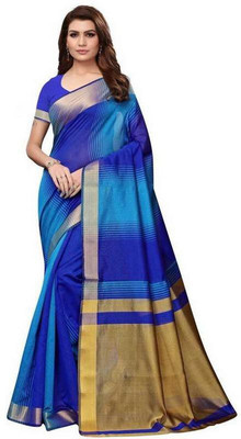 Bhagwati Creation Solid/Plain Bollywood Georgette, Silk Blend Saree(Grey)