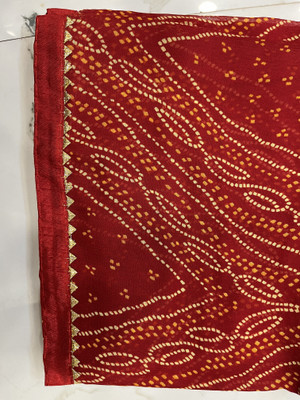 AJMERA FAISHON Printed Bollywood Georgette Saree(Red)